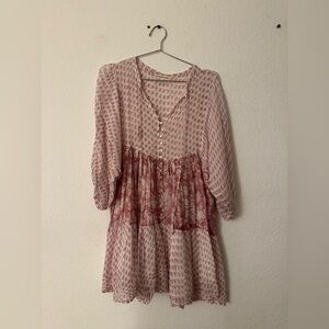Mauve patterned Daughters of India Dress